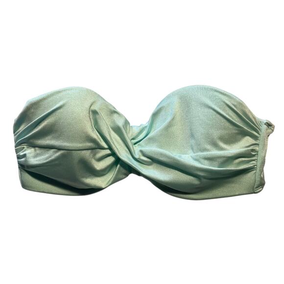 Victoria's Secret‎ Swim Bikini Top Strapless Women's 34D Mint Green Swim Resort - Picture 1 of 9